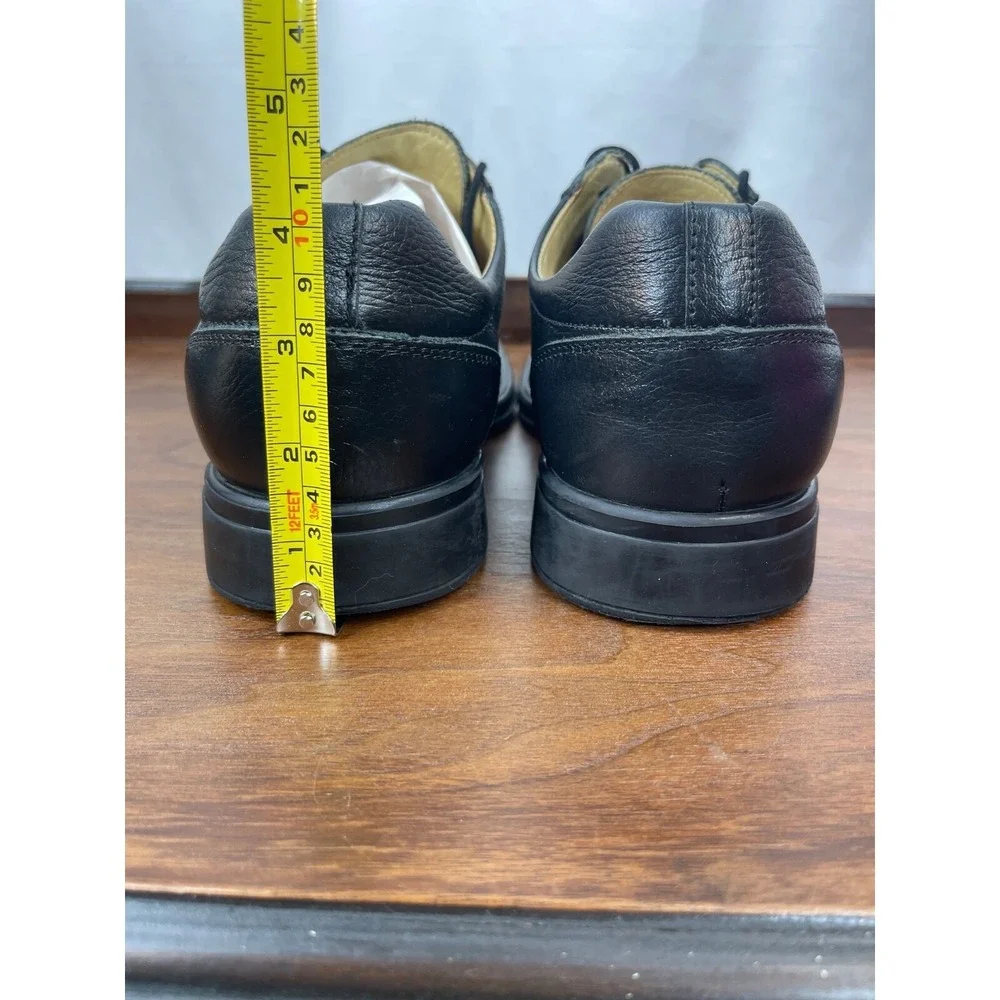 Men's Belvedere Baybridge Oxfords Sz 13 D Black Lace Dress Shoes Pebble Leather